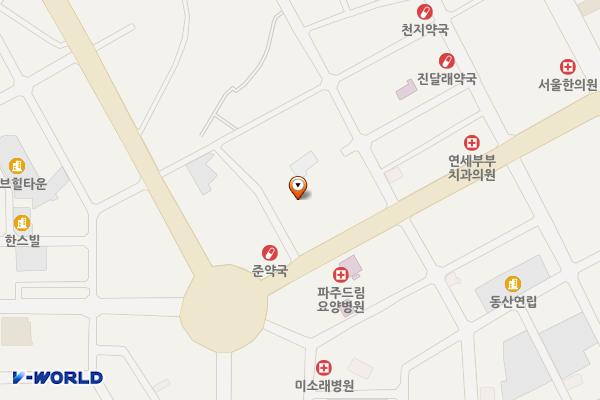 한국국토정보공사 파주지사 위치 지도 — 경기도 파주시 시청로 3-6
