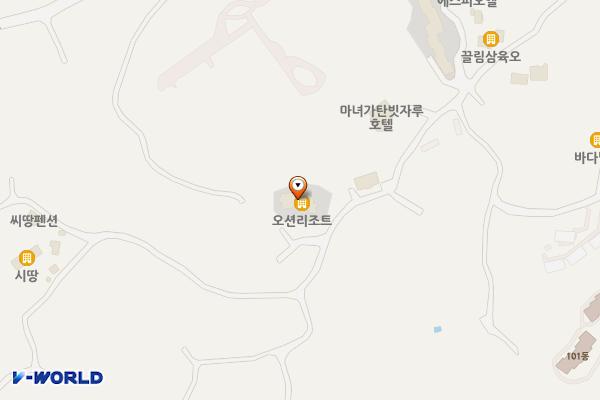 뉴오션리조트 위치 지도 — 제주특별자치도 제주시 애월읍 고내로13길 59