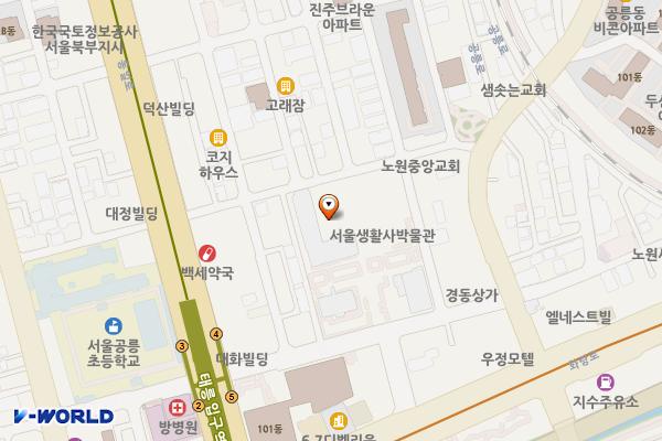 시민생활사박물관 위치 지도 — 서울특별시 노원구 동일로174길 27