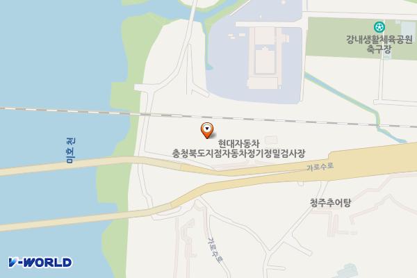 현대블루핸즈 오송서비스 위치 지도 — 충청북도 청주시 흥덕구 강내면 가로수로 485