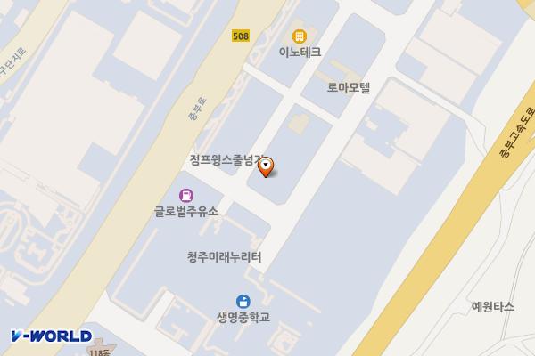 오창점 현대자동차 위치 지도 — 충청북도 청주시 청원구 오창읍 양청송대길 9-4