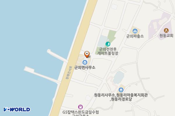 완도군청 군외면사무소 위치 지도 — 전남광주통합특별시 완도군 군외면 청해진서로 2148