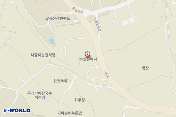 하늘천따지식당 위치 지도 — 대구광역시 동구 서촌로 129