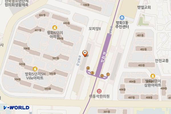 방화역(서) 위치 지도 — 서울특별시 강서구 방화동 829-1