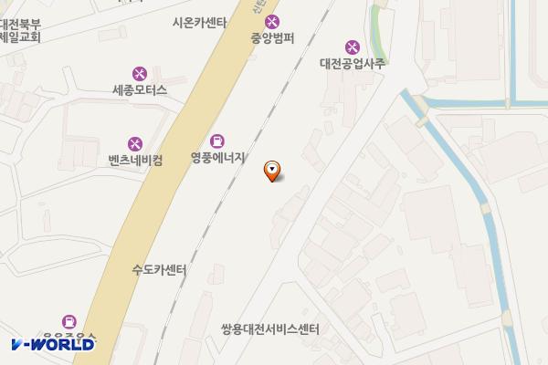 현대카독크1급정비공장 위치 지도 — 대전광역시 대덕구 벚꽃길 100
