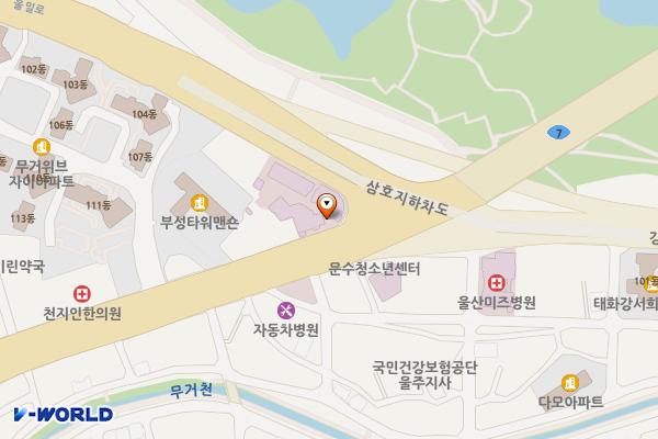 울산 좋은삼정병원 위치 지도 — 울산광역시 남구 북부순환도로 53