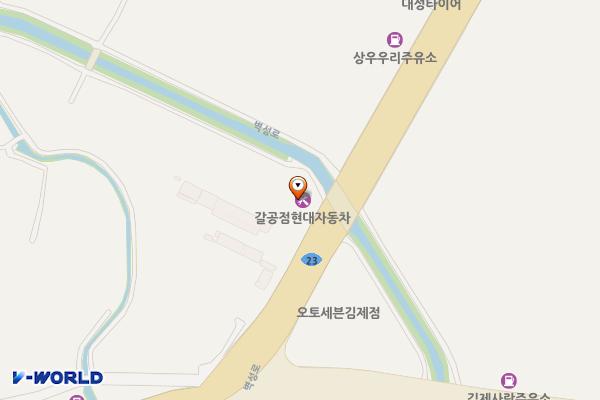갈공점현대자동차 위치 지도 — 전북특별자치도 김제시 벽성로 305