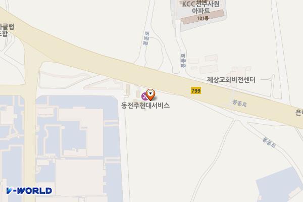 블루핸즈 동전주현대서비스 위치 지도 — 전북특별자치도 완주군 봉동읍 봉동로 461