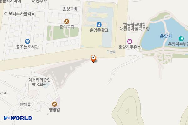 대구시_운암지 공영주차장 위치 지도 — 대구광역시 북구 구암동 615-13