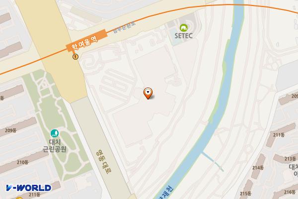 학여울역 위치 지도 — 서울특별시 강남구 대치동 514
