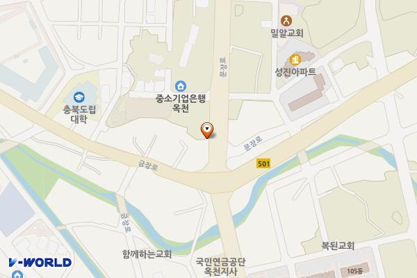 옥천바로서비스 위치 지도 — 충청북도 옥천군 옥천읍 문장로 82