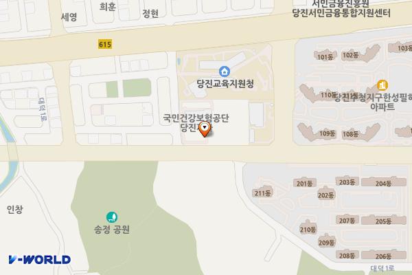 국민건강보험공단 당진지사 위치 지도 — 충청남도 당진시 대덕1로 37