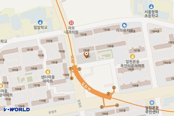 일원역 위치 지도 — 서울특별시 강남구 일원본동 716-2