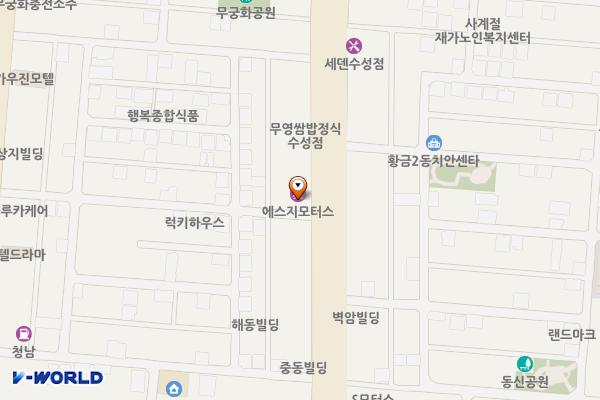 포르쉐 데스티네이션 SG모터스 위치 지도 — 대구광역시 수성구 들안로 213