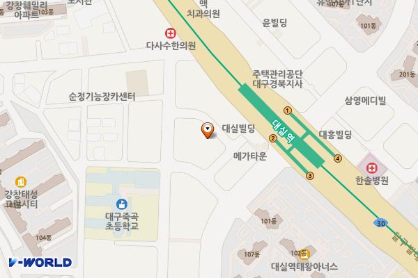 대구죽곡그린주차빌딩 위치 지도 — 대구광역시 달성군 다사읍 죽곡1길 7-8