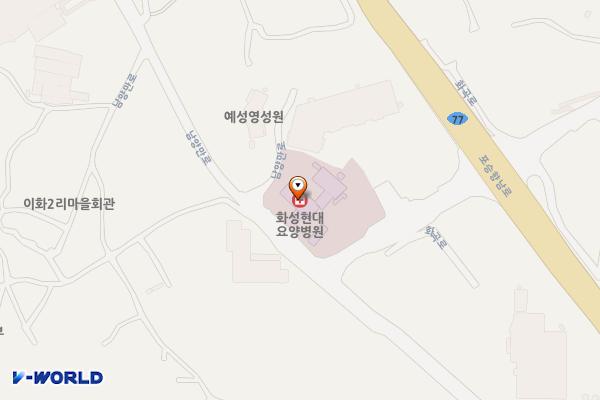 의료법인 일선의료재단 위치 지도 — 경기도 화성시 우정읍 남양만로 662