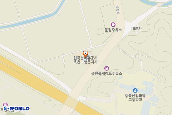 한국농어촌공사 옥천영동지사 위치 지도 — 충청북도 옥천군 옥천읍 중앙로 155