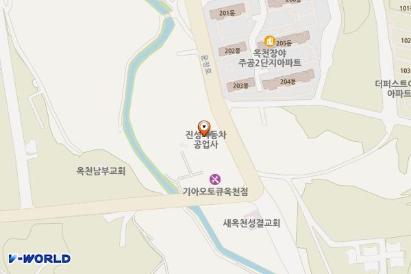 (주)진성자동차공업사 위치 지도 — 충청북도 옥천군 옥천읍 문장로 132