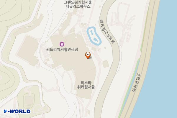 포르쉐 데스티네이션 비스타워커힐 서울 위치 지도 — 서울특별시 광진구 워커힐로 177