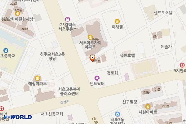 아우디_서초 전시장(KCC오토리움) 위치 지도 — 서울특별시 서초구 반포대로12길 3