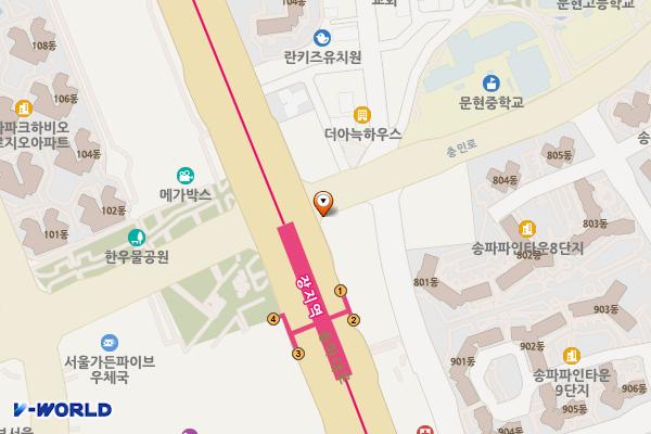 아우디_송파대로 전시장(코오롱아우토) 위치 지도 — 서울특별시 송파구 충민로2길 8