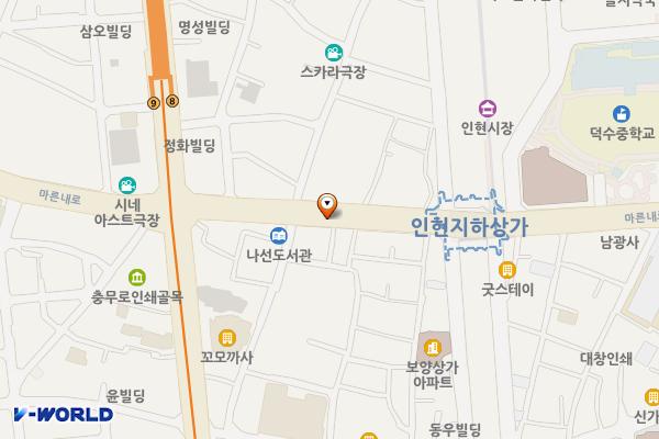 마른내길 위치 지도 — 서울특별시 중구 인현동1가 87-8