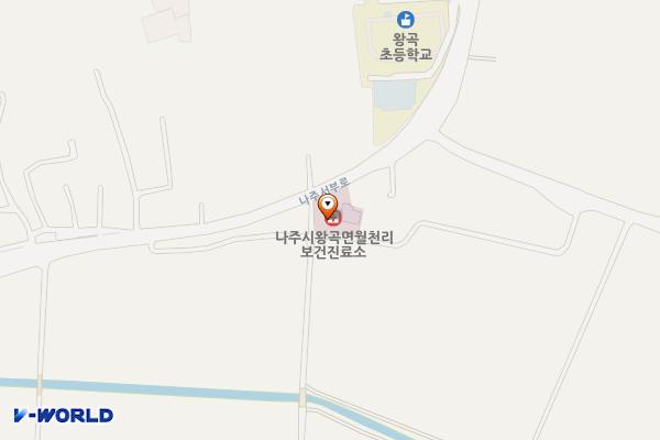 월천보건진료소 위치 지도 — 전남광주통합특별시 나주시 왕곡면 나주서부로 575
