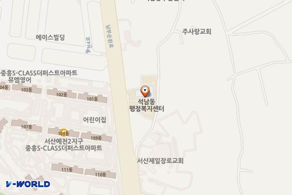 석남동행정복지센터 위치 지도 — 충청남도 서산시 관아문길 1