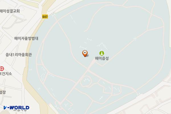 해미읍성 문화시설사업소 위치 지도 — 충청남도 서산시 해미면 남문2로 143