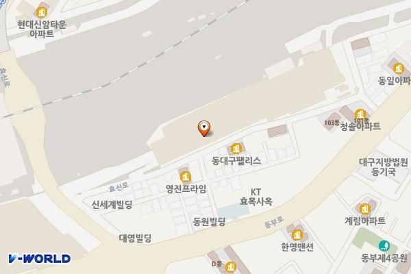 포르쉐 HPC 신세계백화점 대구점 위치 지도 — 대구광역시 동구 효신로 88