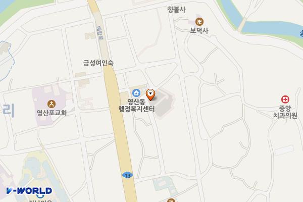 영산동행정복지센터 위치 지도 — 전남광주통합특별시 나주시 예향로 3872