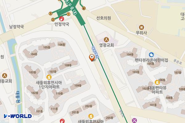 대전일자리경제진흥원 위치 지도 — 대전광역시 동구 계족로 151