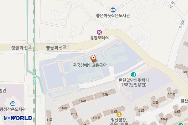 일산직업능력개발원 위치 지도 — 경기도 고양시 일산서구 탄현로 155