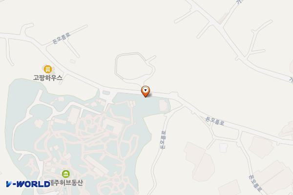 허브동산 위치 지도 — 제주특별자치도 서귀포시 표선면 돈오름로 180