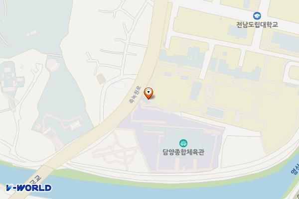 담양종합체육관 위치 지도 — 전남광주통합특별시 담양군 담양읍 죽녹원로 134