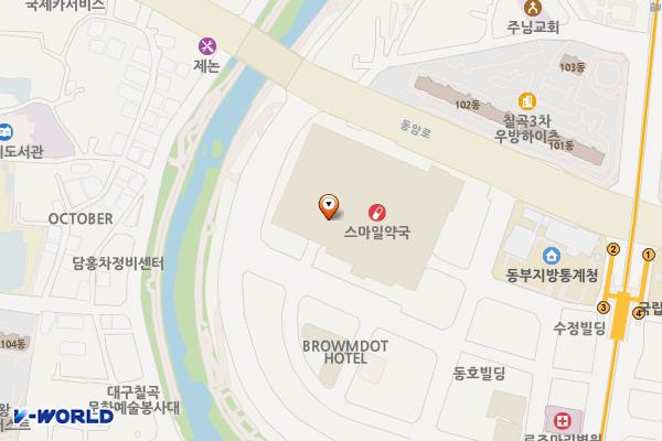 포르쉐 데스티네이션 홈플러스 칠곡점 위치 지도 — 대구광역시 북구 동암로12길 8