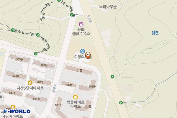 한국산업기술평가관리원 위치 지도 — 대구광역시 수성구 청호로 87
