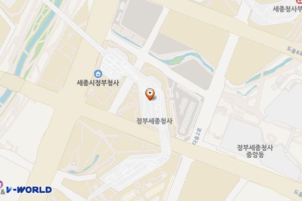 행정안전부 정부청사관리본부 세종청사 10동 위치 지도 — 세종특별자치시 도움4로 13