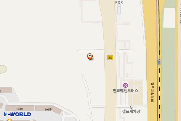 판교인스코 위치 지도 — 경기도 성남시 분당구 대왕판교로 189-5