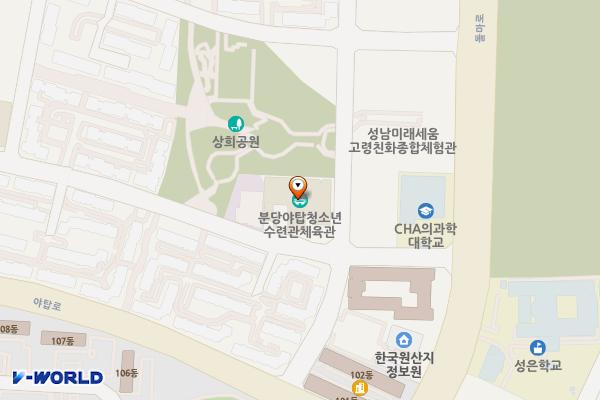 분당야탑청소년수련관 위치 지도 — 경기도 성남시 분당구 벌말로30번길 35