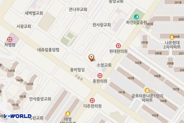 소망교회 옆 위치 지도 — 전북특별자치도 군산시 하신2길 30-3
