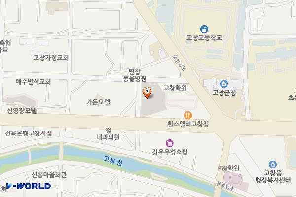 고창읍 공영주차타워 위치 지도 — 전북특별자치도 고창군 고창읍 성산2길 46