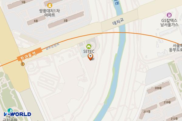 학여울역 환승공영주차장 위치 지도 — 서울특별시 강남구 남부순환로 3104