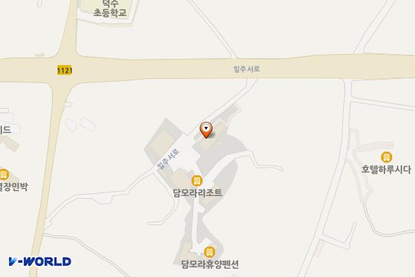 호텔 앤 리조트 담모라 위치 지도 — 제주특별자치도 서귀포시 안덕면 일주서로 1975-11