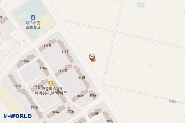 서재 하이빌딩 전기차충전소 위치 지도 — 대구광역시 달성군 다사읍 서재로7길 36