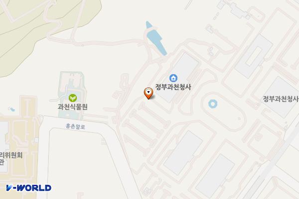행정안전부 정부청사관리본부 과천청사 1동 위치 지도 — 경기도 과천시 관문로 47