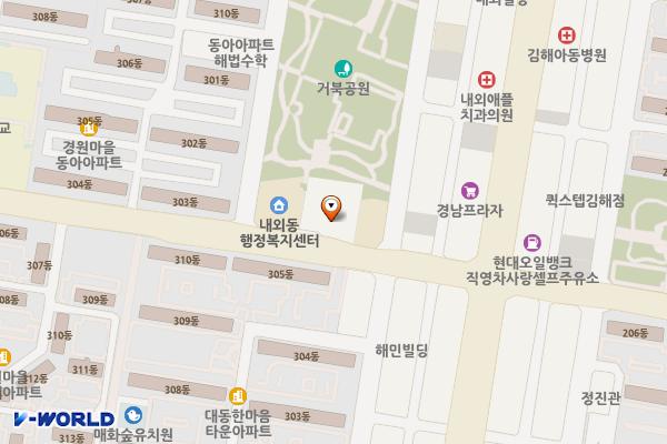 거북공원 주차타워 위치 지도 — 경상남도 김해시 내외로 71