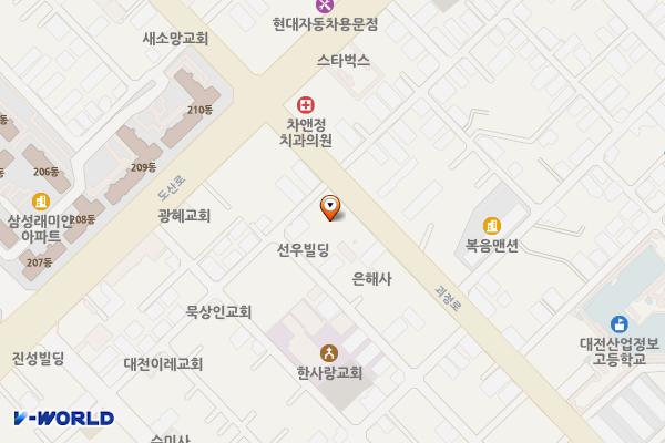 (주)보령운수 위치 지도 — 대전광역시 서구 괴정로 168