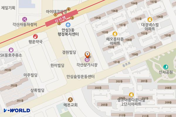 동구 각산종합상가 전기차 충전소 위치 지도 — 대구광역시 동구 동호로5길 5