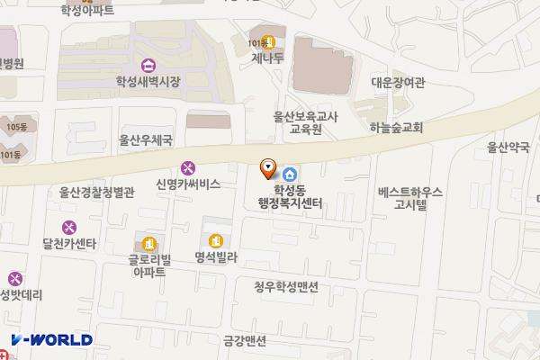 학성커뮤니티키움센터 위치 지도 — 울산광역시 중구 구교로 92